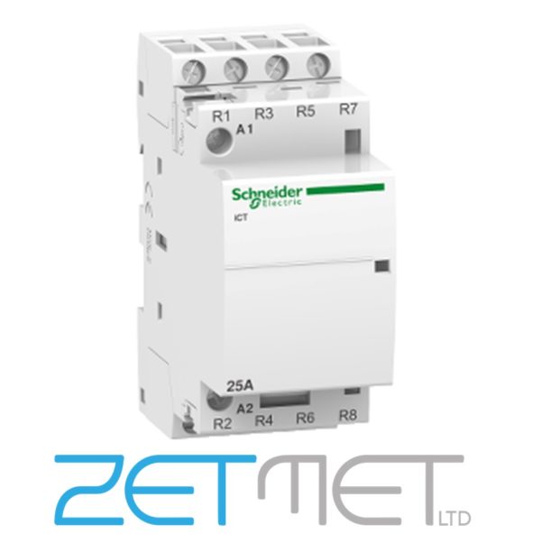 Schneider Acti 9 iCT A9C20837 25 Amp 4NC 4 Pole 240V 50Hz Contactor