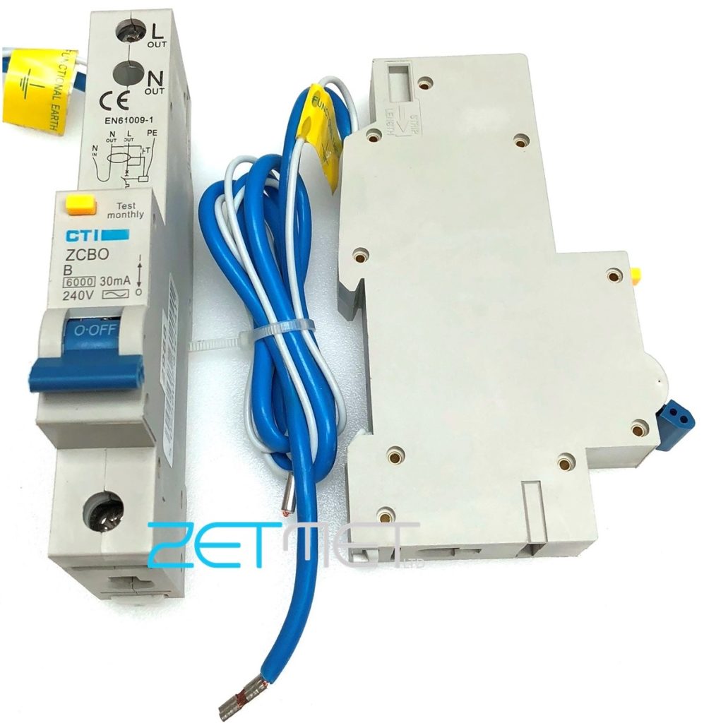 CTI ZCBO32 32 Amp Single Pole Type B 30mA 6kA 240V RCBO | Electrical ...