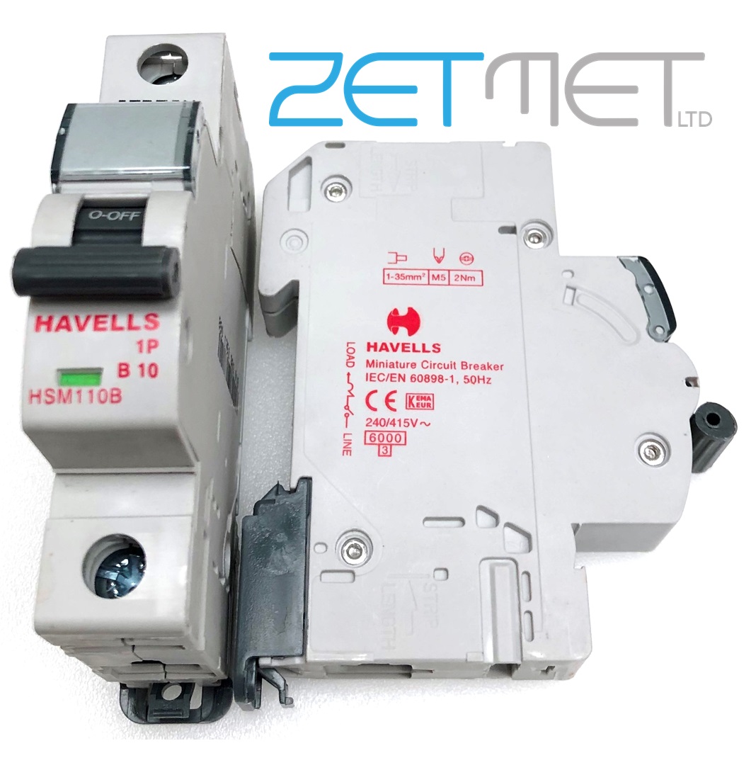 Havells HSM110BR30 10A 30mA RCBO Circuit Breaker Type B 