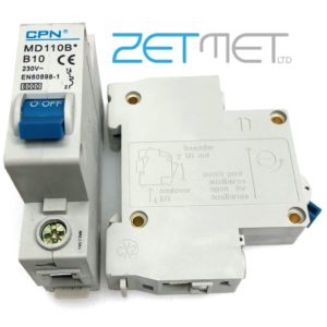 Cudis CPN MD110B 10 Amp Single Pole Type B 6kA 230V Miniature Circuit Breaker MCB