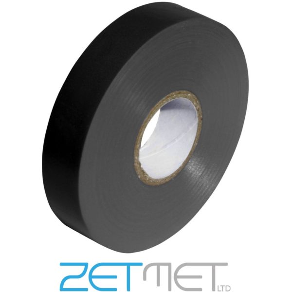 Black PVC Insulation Tape 19mm x 33m Flame Retardant