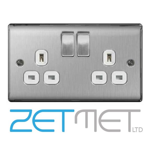 Double Socket White Small