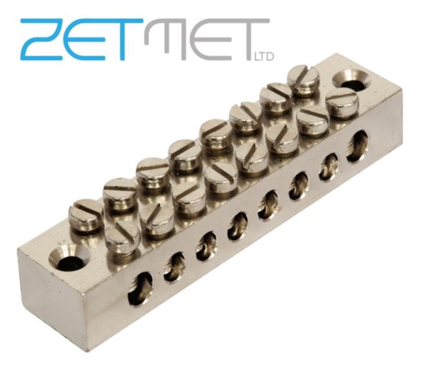 8 Way Metal Earth Terminal Connection Block