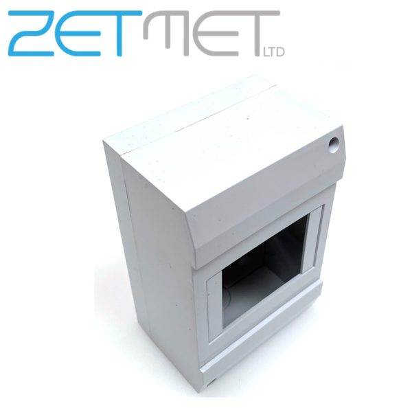 Castlec 4 Module Empty DIN Rail Plastic Enclosure Box
