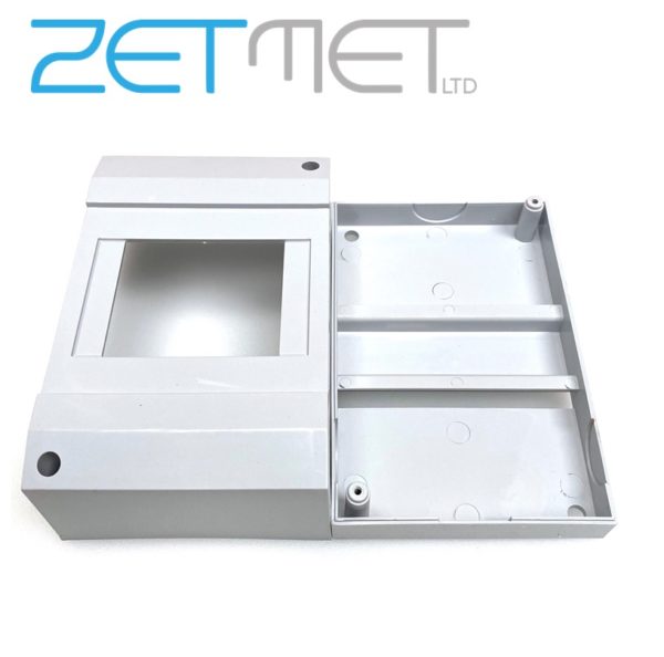 Castlec 4 Module Empty DIN Rail Plastic Enclosure Box - Image 2