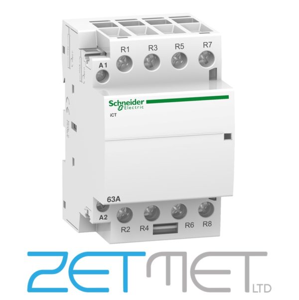 Schneider Acti 9 iCT A9C20867 63 Amp 4NC 4 Pole 220/240V 50Hz Contactor