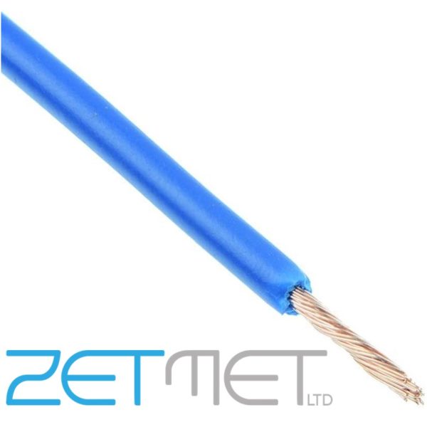 2.5mm Blue Tri-Rated Cable Single Core Switchgear Wiring (priced per metre)