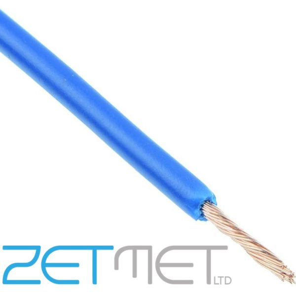 1.0mm Blue Tri-Rated Cable Single Core Switchgear Wiring (priced per metre)