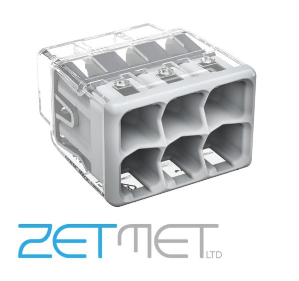 Wago 2773-406 Series 6 Way 32A Push-In Wire Connector Grey Cover
