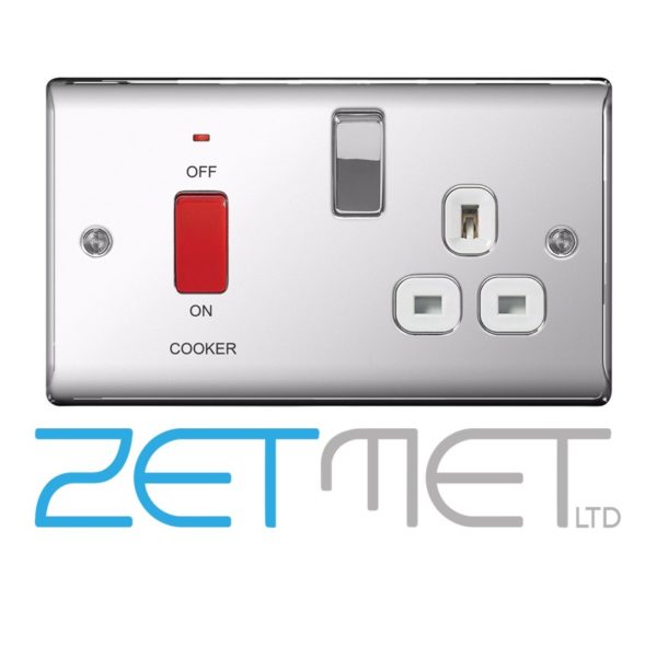 Cooker Switch Polished Chrome