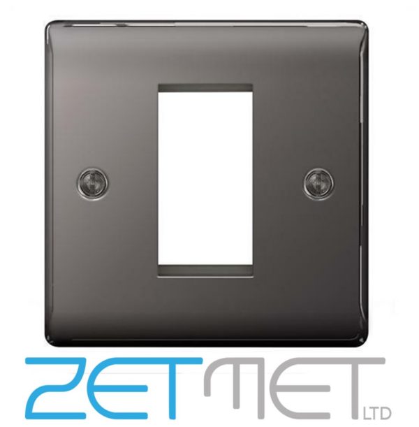 BG Nexus NBNEMS1 Black Nickel 1 Module Single Euro Module Front Plate