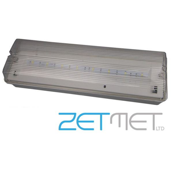 Red Arrow 3.5W LED Emergency Maintained/Non-Maintained Bulkhead Light IP65 Fitting - Image 2