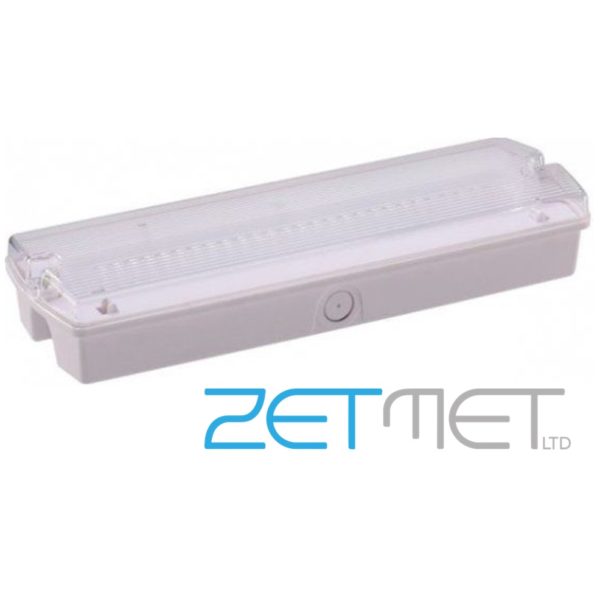 Red Arrow 3.5W LED Emergency Maintained/Non-Maintained Bulkhead Light IP65 Fitting