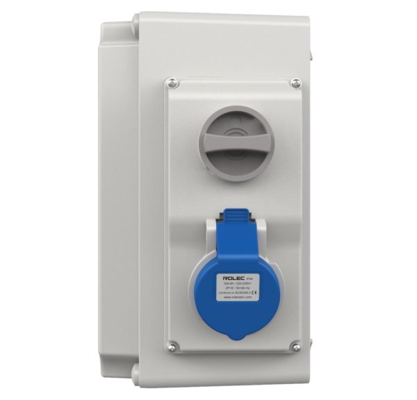 Rolec 2 Way Interlocked 16A Caravan / Campsite Hook Up Point Box (LSAH0040i) - Image 2