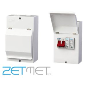 Metal Amendment 3 Consumer Unit & 100 Amp Mains Isolator Switch 4 8 way 6 