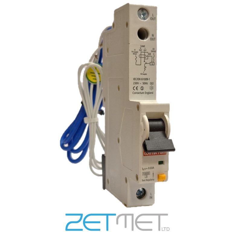 Contactum CPBR401 40 Amp Type B Single Pole 10kA 230V RCBO