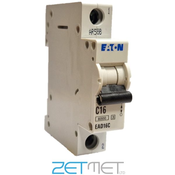 Eaton EAD16C 16 Amp Type C Single Pole 230V 6kA Miniature Circuit Breaker MCB