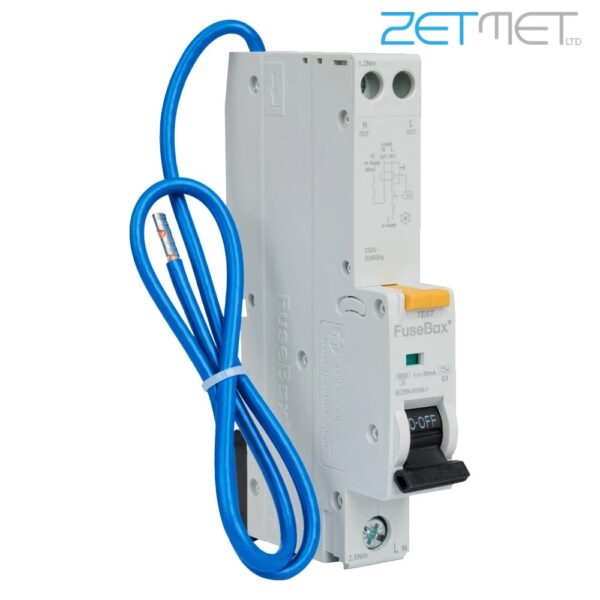 FuseBox RTA060630B 6 Amp Single Pole B Curve 30mA 6kA Type A RCBO