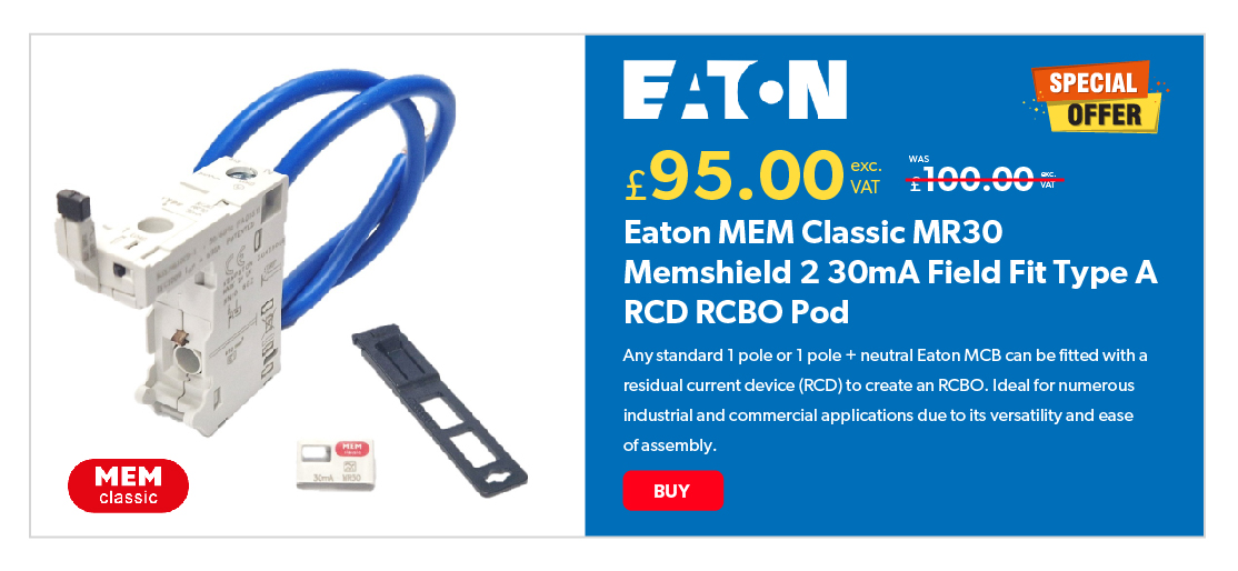 Eaton MR30 Memshield 2 MEM 30mA Field Fit RCD Pod
