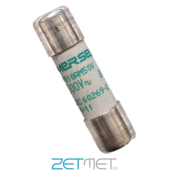 Mersen FR10AM50V2 2 Amp aM 500V 120kA 10x38mm Cylindrical Motor Rated HRC Fuse (H218714)