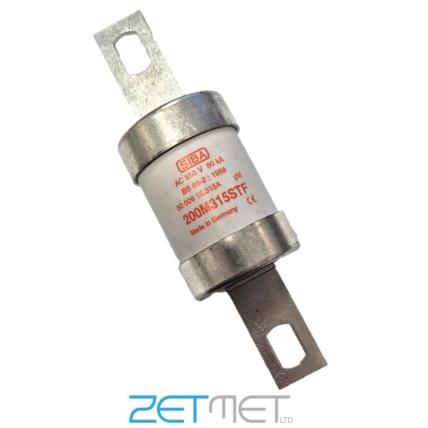 Siba 200M315STF 200 Amp gM 550V 80kA BS88 TF200M315 Industrial Motor Rated B2 HRC Fuse