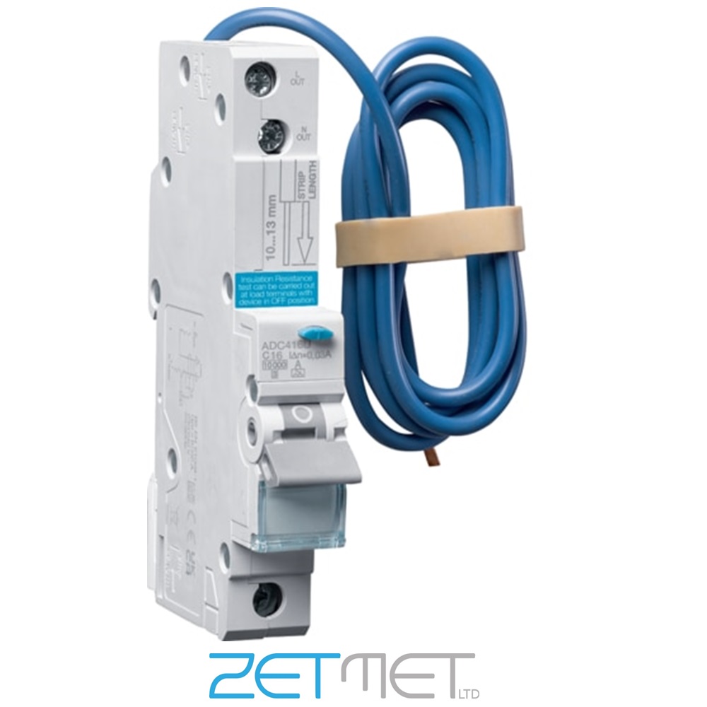 Hager MCN140 – Interruttore Magnetotermico 1 Polo, Curva C, 40A, 400V, IP20, Modulo Singolo