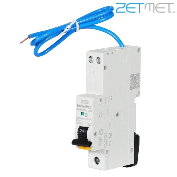 FuseBox MAFDD060630B 6 Amp B Curve 1P+N 30mA 6kA Mini Arc Fault Detection AFDD Type A RCBO