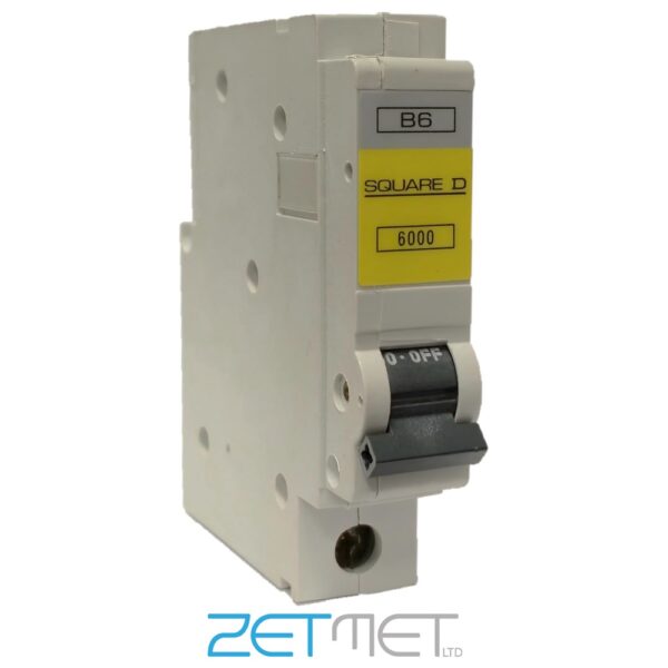 Square D QOE QO106EB6 6 Amp Type B Single Pole 240V 6kA Miniature Circuit Breaker MCB