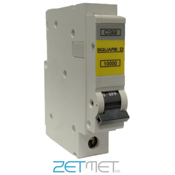 Square D QOE QO132EC10 32 Amp Type C Single Pole 240V 10kA Miniature Circuit Breaker MCB