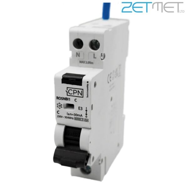 Cudis CPN ROSNBI106C 6 Amp Bi-Directional 1P+N C Curve 30mA 6kA Miniature Type A RCBO